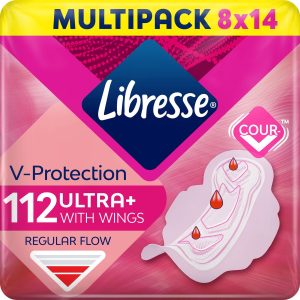Libresse Ultra Normal Wing maandverband - 8 x 14 stuks - halfjaar voorraad