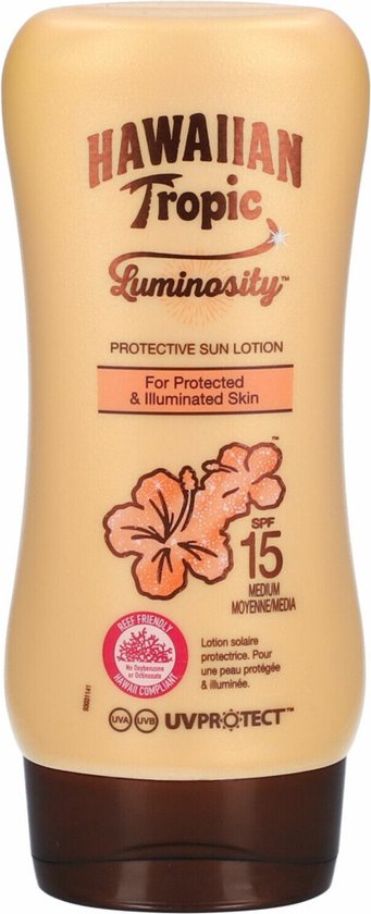 6x Hawaiian Tropic Luminosity Zonnebrand Lotion Medium SPF15 180 ml
