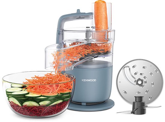 Kenwood MultiPro Go FDP22.130GY - Foodprocessors - Blauw - Express Serve - Go collectie