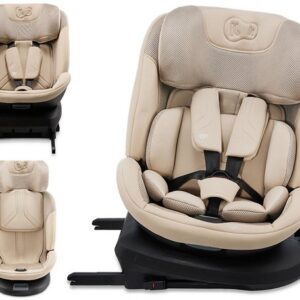 Kinderkraft XPEDITION 3 i-Size Autostoel – 40-150 cm – 360° Draaibaar – RWF tot 22 kg – ISOFIX – Beige