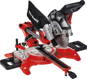 Einhell Elektrische Radiaal Afkort-/Verstekzaag TC-SM 2131/2 Dual - 1800W - Ø210 mm - Zaagkop kantelbaar naar links en rechts - Met Laser - Incl. 48 tands zaagblad