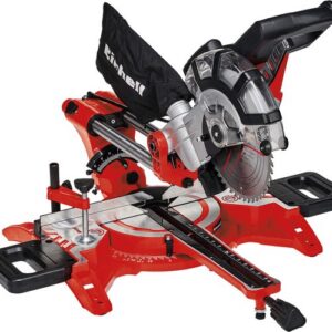 Einhell Elektrische Radiaal Afkort-/Verstekzaag TC-SM 2131/2 Dual - 1800W - Ø210 mm - Zaagkop kantelbaar naar links en rechts - Met Laser - Incl. 48 tands zaagblad