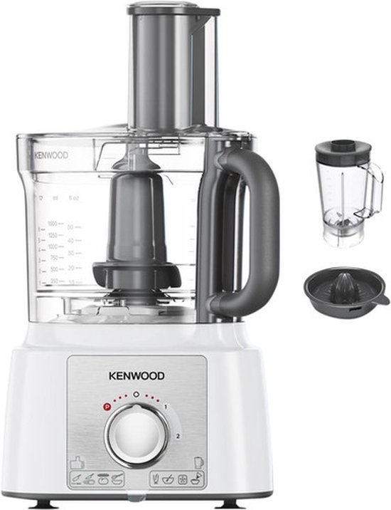Kenwood Multipro Express FDP65.450WH - Foodprocessors - Wit - 1000 Watt - 3 Liter mengkom