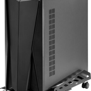 NanoRS RS480 - PC Houder - Desktop Standaard tot max 25kg met wielen - breedte 160~300mm - Zwart
