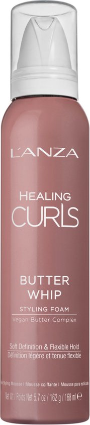L'anza Healing Butter Whip Styling Foam - Lichtgewicht mousse voor krullen - 168ML