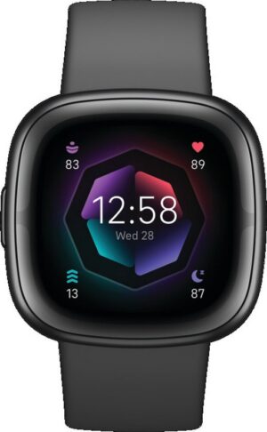 Tweedekans · Fitbit Sense 2 - Smartwatch heren en dames - Zwart