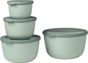 Tweedekans · Mepal - Multikom Cirqula vershouddoos set - 500 + 1000 + 2000 + 3000 ml - Rond - Nordic sage