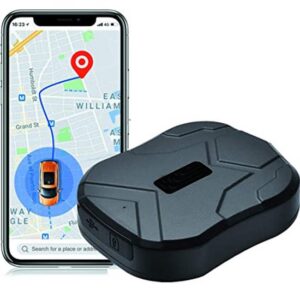 Tweedekans · GPS Tracker - Magneet Locatie Tracker Auto - APP Abonnementvrij - IP65 Waterdicht - RealTime Track - 5000mAh - Trilalarm - Geschikt voor Scooter, Camper, Boot - Inclusief SIM-kaart