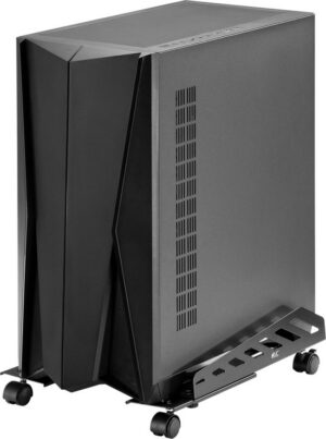 Tweedekans · NanoRS RS480 - PC Houder - Desktop Standaard tot max 25kg met wielen - breedte 160~300mm - Zwart